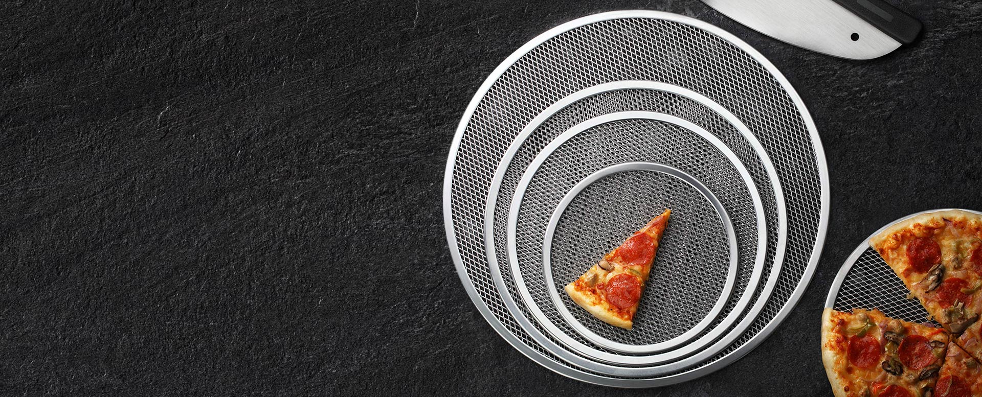 Skrin pizza aluminium