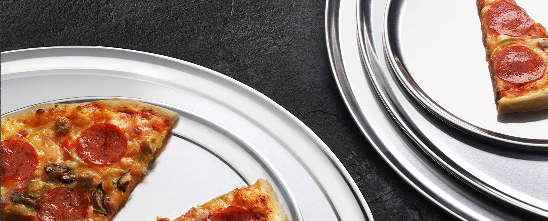 Aluminium pizza dulang