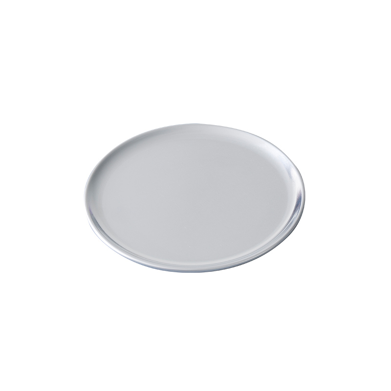 12 inci gaya komersial aluminium pizza pan coupe (rim sempit)
